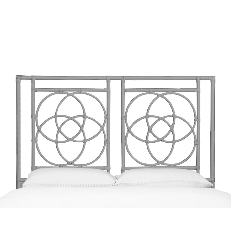 Emilia Open-Frame Headboard, Light Gray, Queen