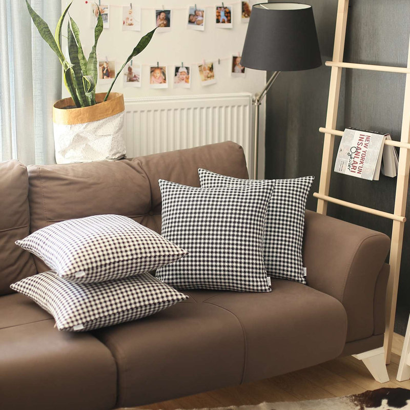 Housse de coussin carrée, Noir