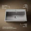 Task 33" x 22" Top-Mount/Undermount Single-Bowl Workstation Kitchen Sink With Accessories-748511101