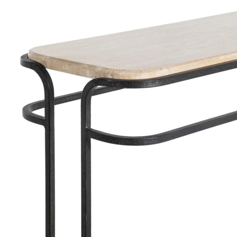 Louise 60'' W Stone Console Table