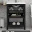 Meuble-lavabo 24 po avec lavabo, petit meuble-lavabo avec lavabo en céramique, meuble-lavabo avec 2 portes et 1 tablette ouverte-114229099