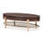 Camellia Field Oval Cocktail Table with Drawer - Warm Pecan