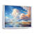 White Floater Framed