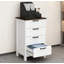 Classeur de style moderne avec 3 tiroirs, armoire de rangement de bureau pour format A4, pour la maison et le bureau-658316888