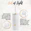 Ensemble de poubelle et brosse de toilette Autumn Alley Jamie Line - Blanc-118874691