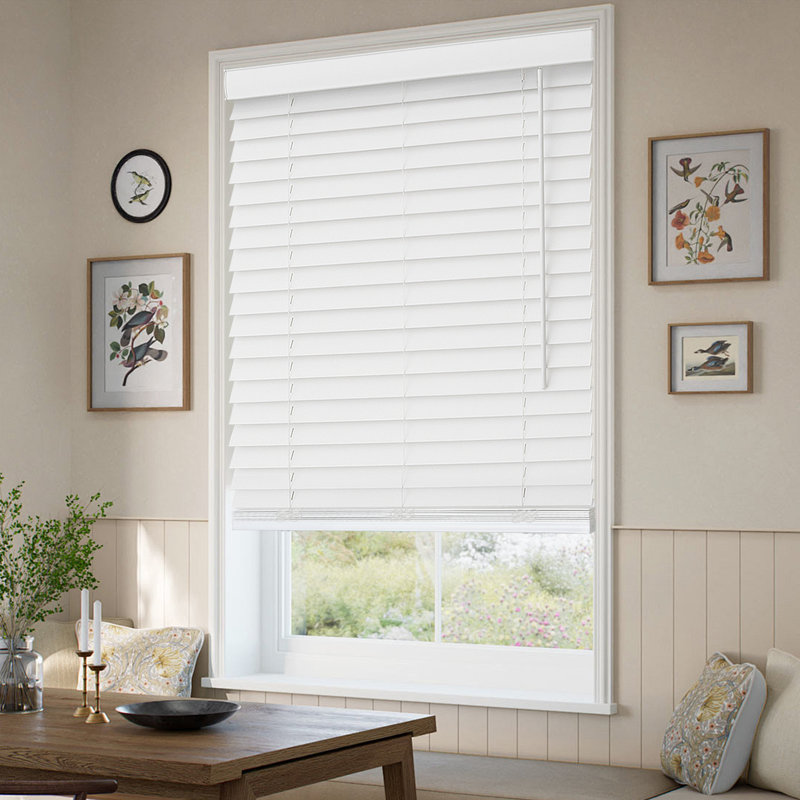 2 “ Room Darkening, Cordless Faux Wood Holizontal/Venetian Textured Finished Blind, 22"W x 72"L