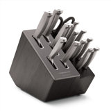 Premier by Calphalon  15-Piece Knife Set with SharpIN EdgeTech, Stainless Steel Handles
