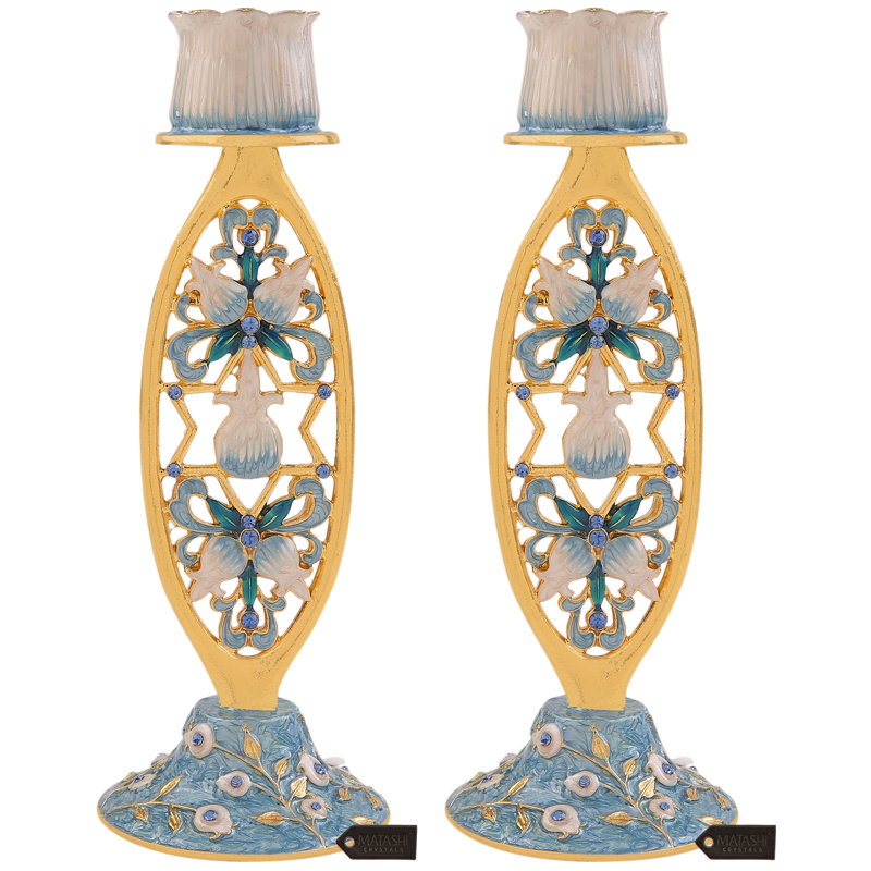 7.4'' H Pewter Tabletop Candlestick