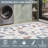 Floral Machine Washable Rug with Non-Slip Backing, Soft Thin Low Pile Non Shedding Floor Carpet, Indoor Foldable Printed Accent Mat for Living Room/Nursery/Bedroom-1177223458