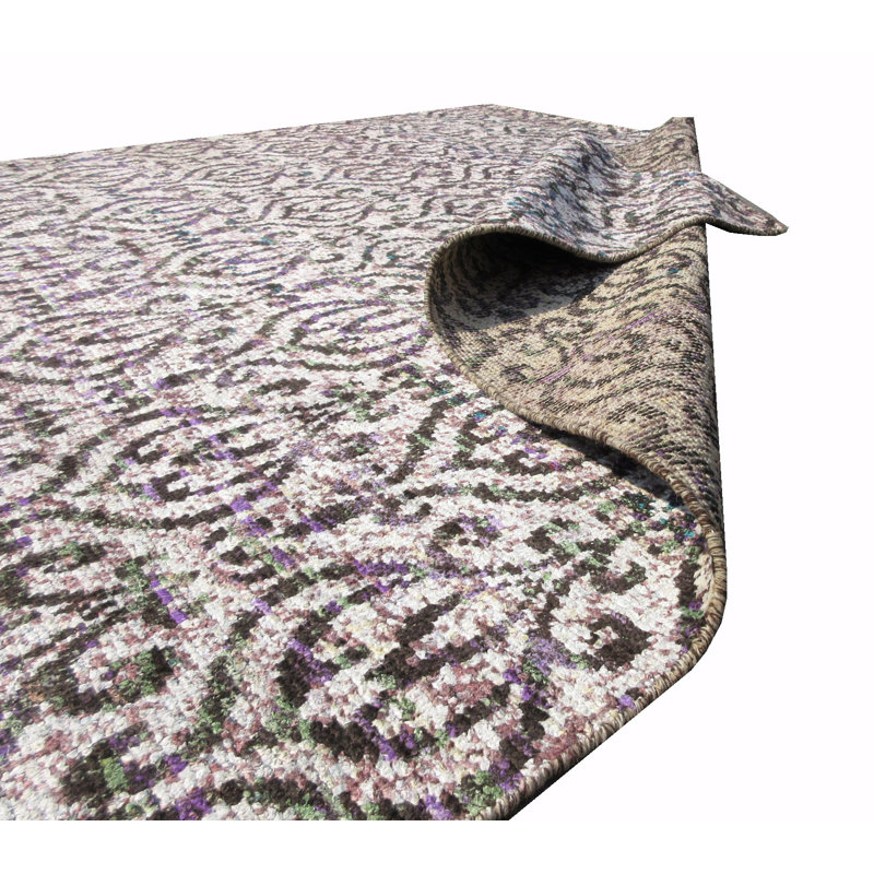 Tapis moderne en soie noué à la main 8 x 10, Rectangle 7 pi 11 po x 9 pi 11 po