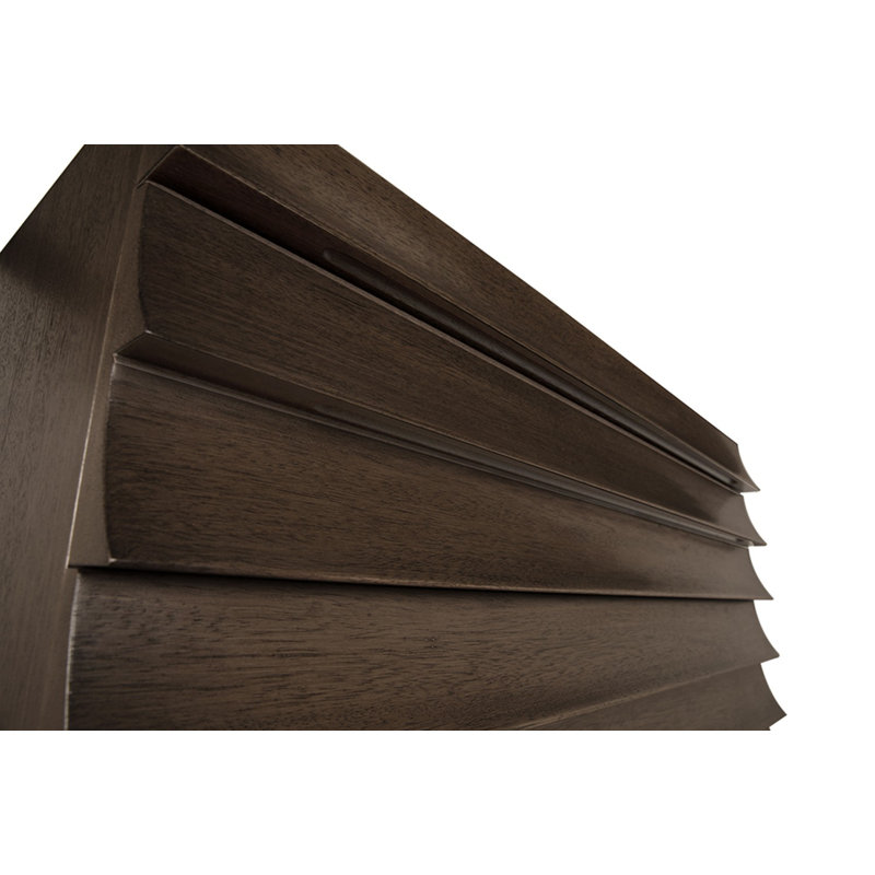 Frederico 40'' W Solid Wood Console Table, Greige Walnut