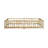 Queen Size Floor Bed with Safety Guardrails, Fence and Door, Rubberwood Kids Bed, Natural
