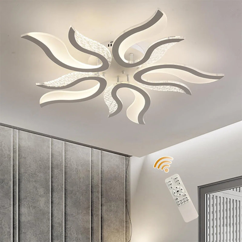 Mairie 5-Light 30.7" Acrylic LED Semi Flush Mount