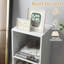 Bibliothèque à 2 cubes avec garde-corps arrière pour la chambre à coucher du salon