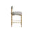 Seneca Counter Stool - Antique Brass - Polo Club Stone