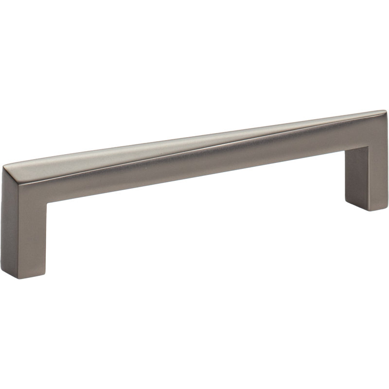 Slate Silver Contemporary Bar Pull with Mounting Hardware