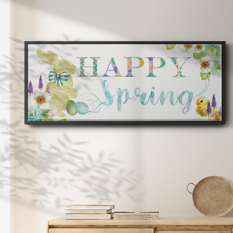 Joyeux printemps, toile encadrée