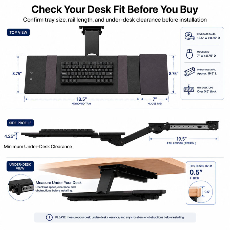 Plateau de clavier KT2 Uncage ergonomics