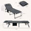 Chaise longue pliante 2 pièces avec dossier inclinable à 5 niveaux Outsunny-363216807