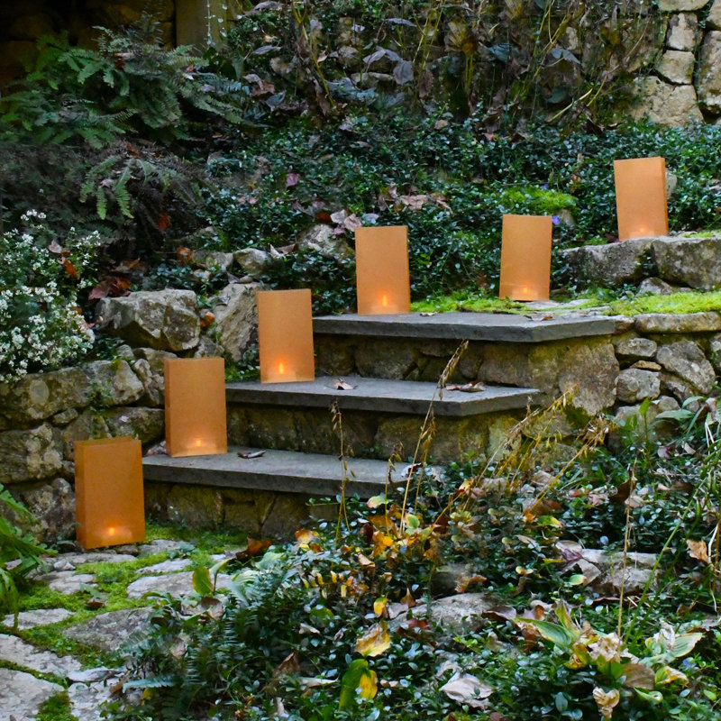 Ensemble de luminaires à piles, brun clair - ensemble de 6, Brun clair