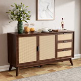 Ailia 58" 3 Drawer Sideboard Fully Assembled