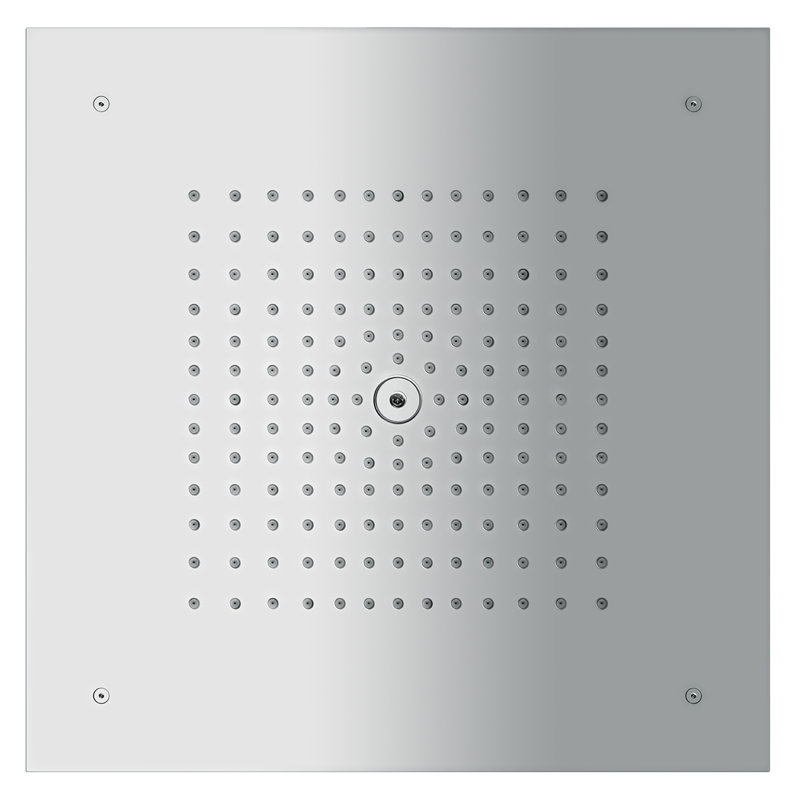 hansgrohe Raindance E Showerhead 400 Square 1-Jet Trim, 2.5 GPM, 1.8 GPM