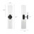 2- Light Dimmable Black Armed Wall Sconce