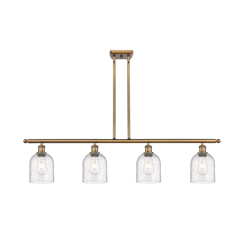 Odaniel 4 - Light Kitchen Island Pendant, Seedy, White Polished Chrome