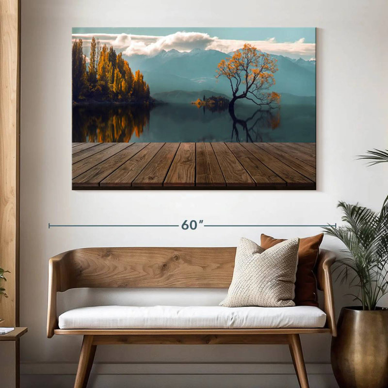 Arbre Aletra près du quai, H 34 po x l 51 po