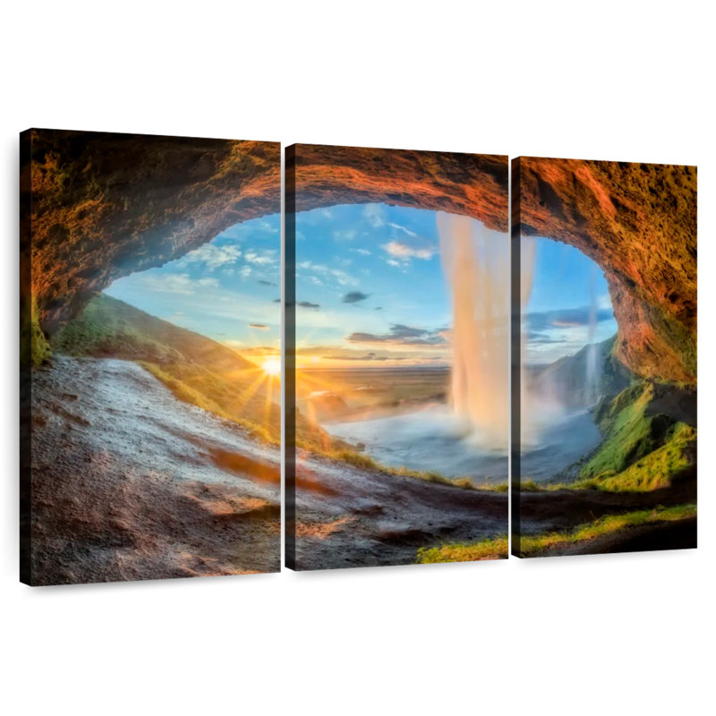 Kerrick Seljalandsfoss Sunburst, 32" H x 50" W