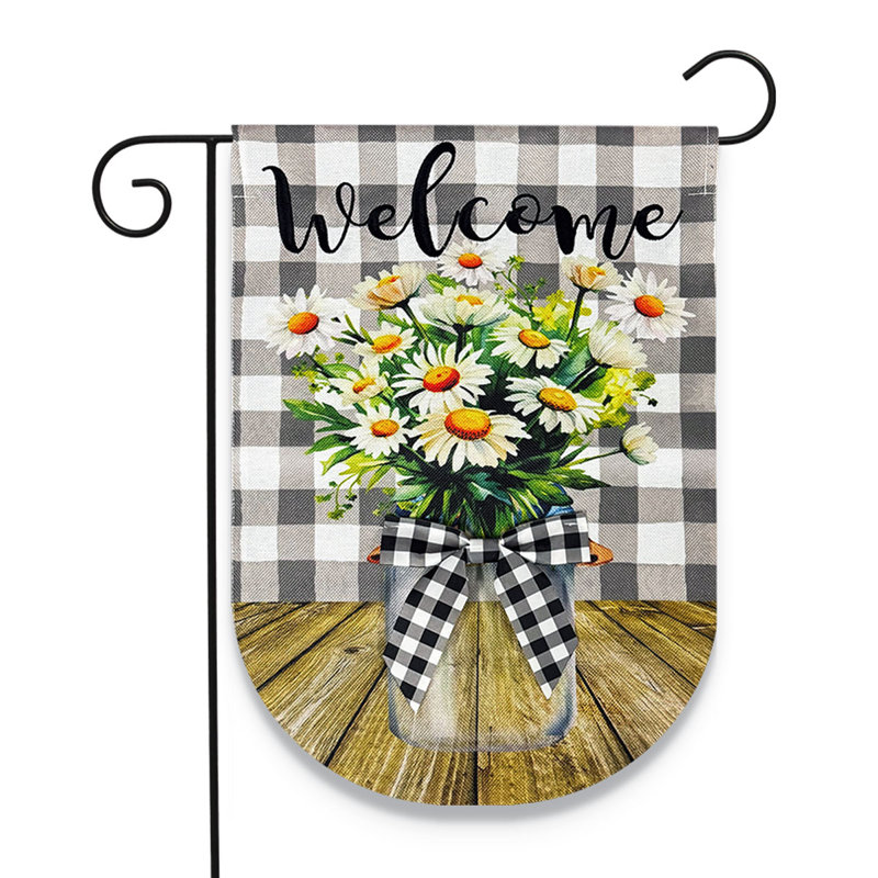 Drapeau de jardin Welcome Farmhouse