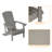 Bucareli Ergonomics Plastic Adirondack Chair-586038967
