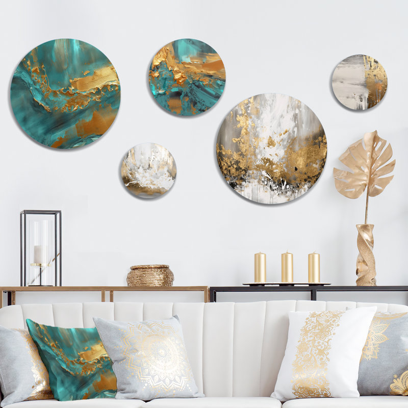 Abstract Wall Decor on Metal
