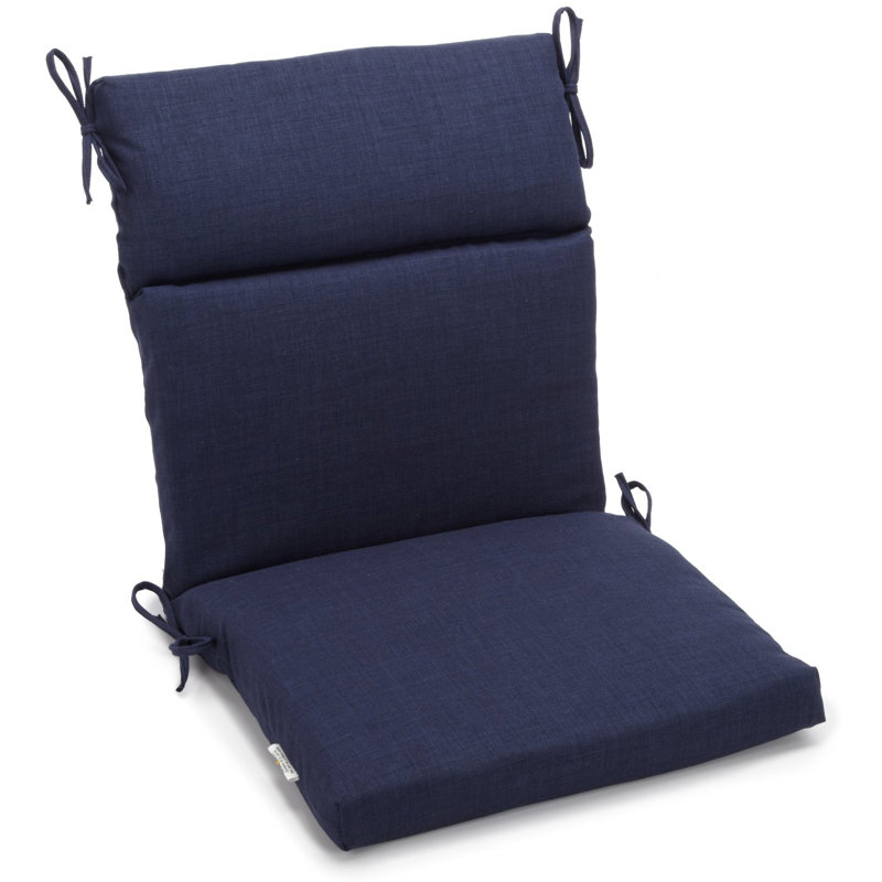 Outdoor 3'' Seat / Back Cushion, Azul, 20" W x 42" D