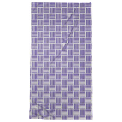 Serviette de bain à rayures Baskettressée classique