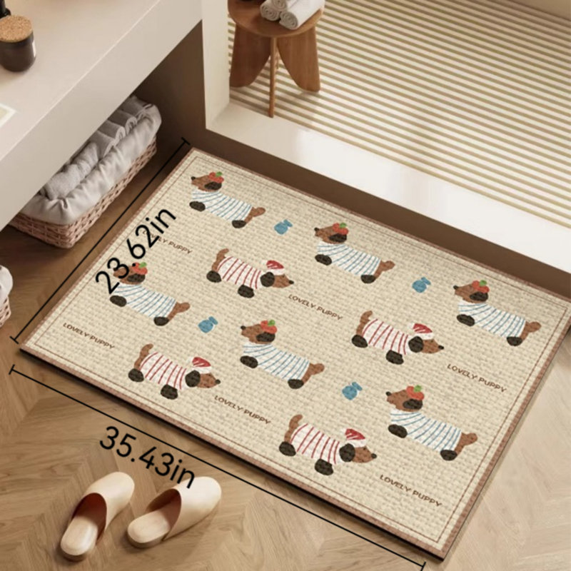 Quick-Dry Anti-Slip Bath Mat - Super Absorbent, Safe & Comfortable