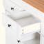 Îlot de cuisine avec table de salle à manger extensible, table de rangement de cuisine avec 3 tablettes ouvertes latérales, îlot de cuisine roulant avec prise de courant, 3 tiroirs, 2 portes, pour la cuisine, la salle à manger-1935968494