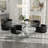 Antli Rectangular Restaurant Dining Set-632700853-632700851-617401710