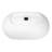 Evoluxe Matte White Solid Surface Round Oval Vessel Sink