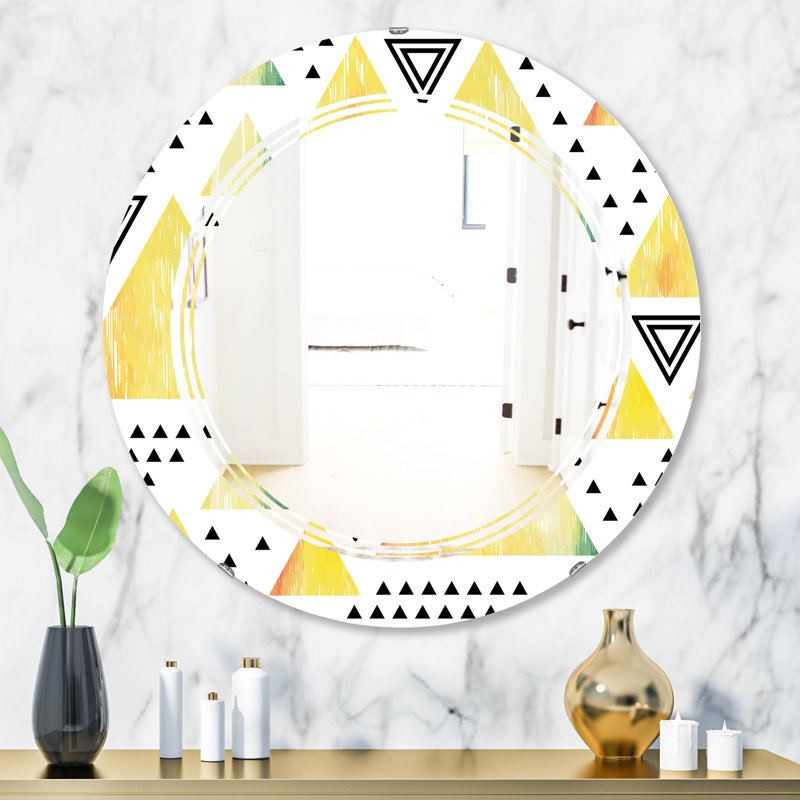 Miroir mural Triamular Design IV, 31,5 po x 31,5 po