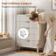 Commode à 5 tiroirs cannelés pour chambre à coucher, commode moderne de 28 po avec tiroirs profonds, organisateur de tiroir en bois pour salon, couloir, chambre de bébé, garde-robe de couloir-650902824