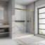 Porte de douche coulissante double encadrée 56 "- l 60" x H 70 "- verre transparent, certifié par la SGCC-109786638