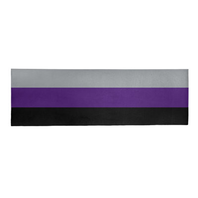 Tapis mauve/noir