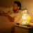 All-in-one Art Glass Table Lamp Nightlight Bedside Reading Lamp