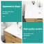 Lavabo en céramique 36 po x 18 po, teint en blanc, faible absorption d'eau, comptoir de style élégant, lisse, assez d'espace pour les essentiels