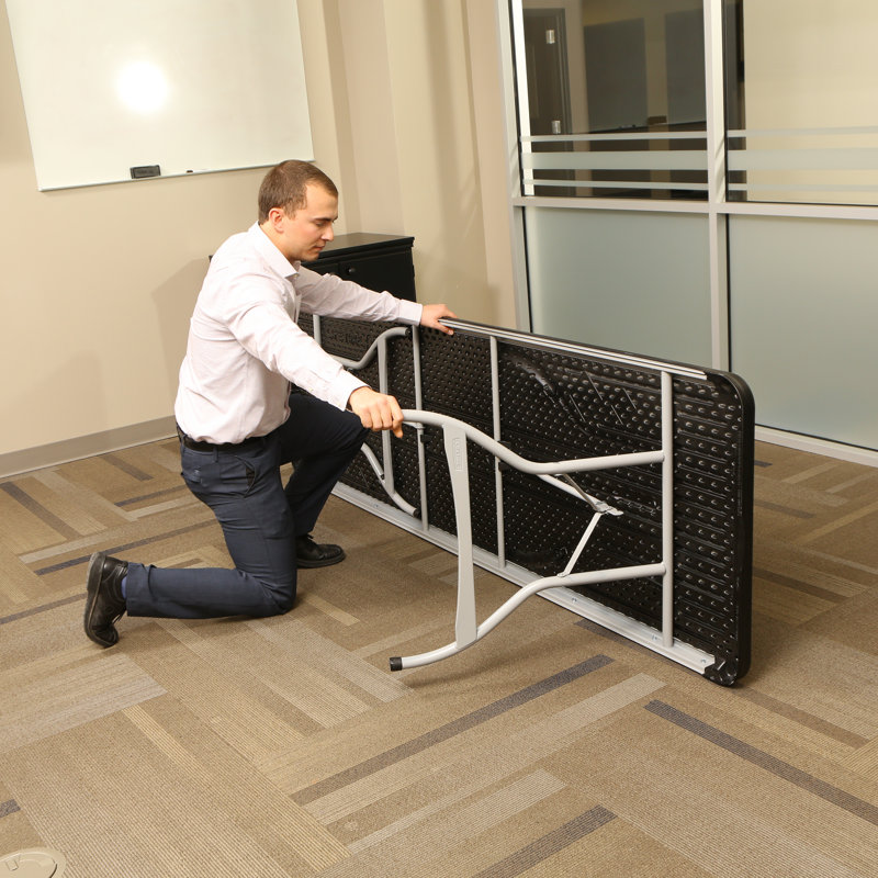 Table pliante portative 96 po, Noir