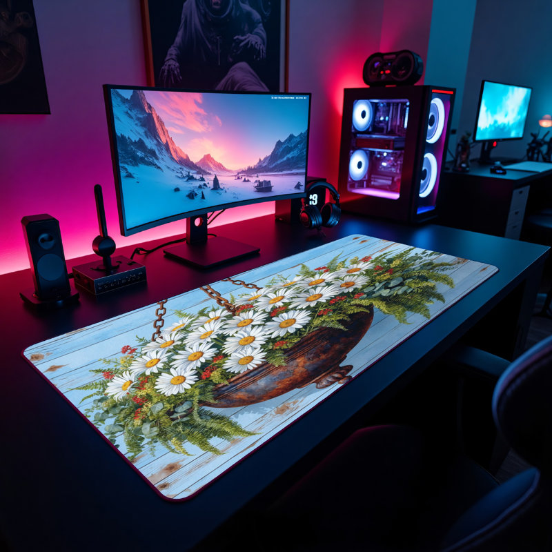 Polyester Desk Pad, 23.6x13.8