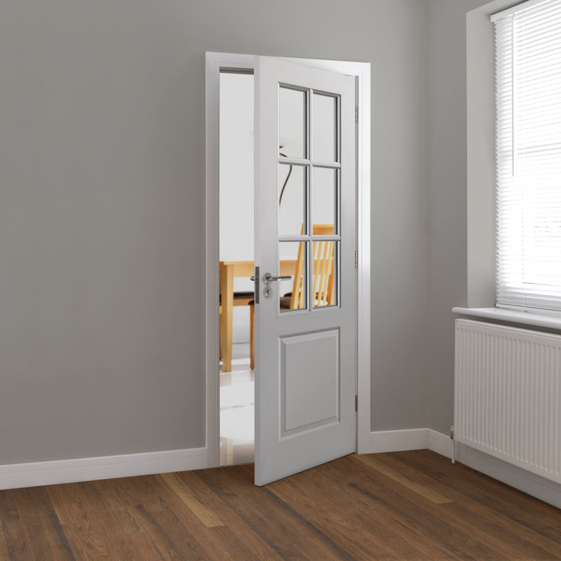 Faro Internal Door Primed, 198.1cm H x 68.6cm W x 3.5cm D