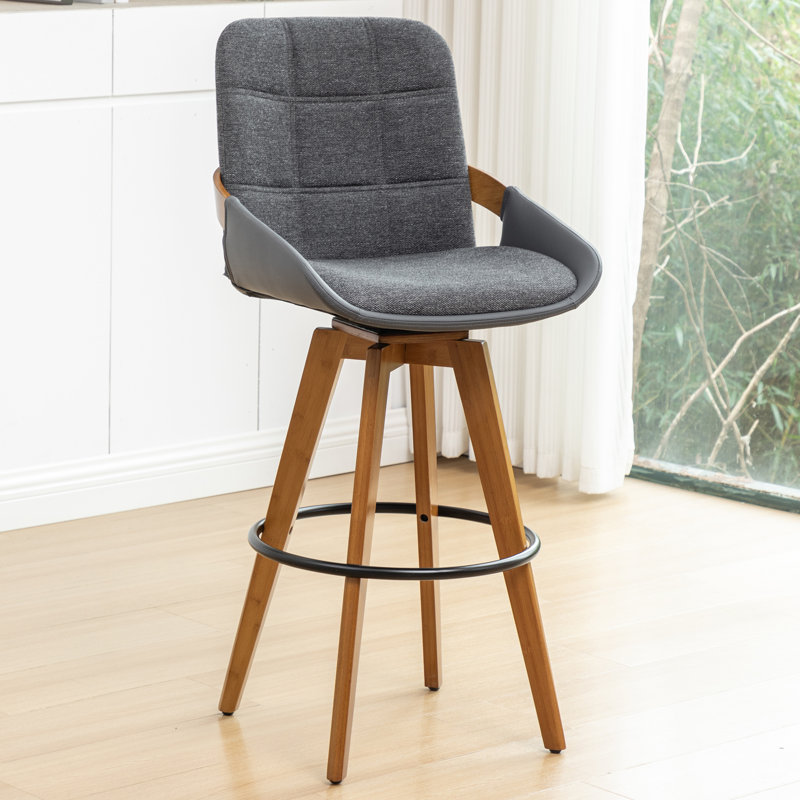 Bar Stools, Gray, Counter Stool (26.37" Seat Height)