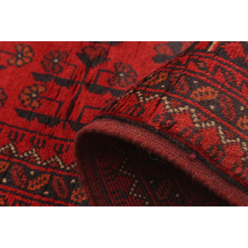Allaina One-of-a-Kind 5' X 6'6" 2010s Wool Area Rug in Red